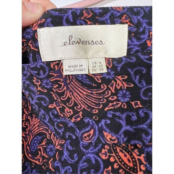 Elevenses Anthropologie Tessie Wide Leg Cropped Pants Culottes Size 6 NW… - Picture 5 of 7